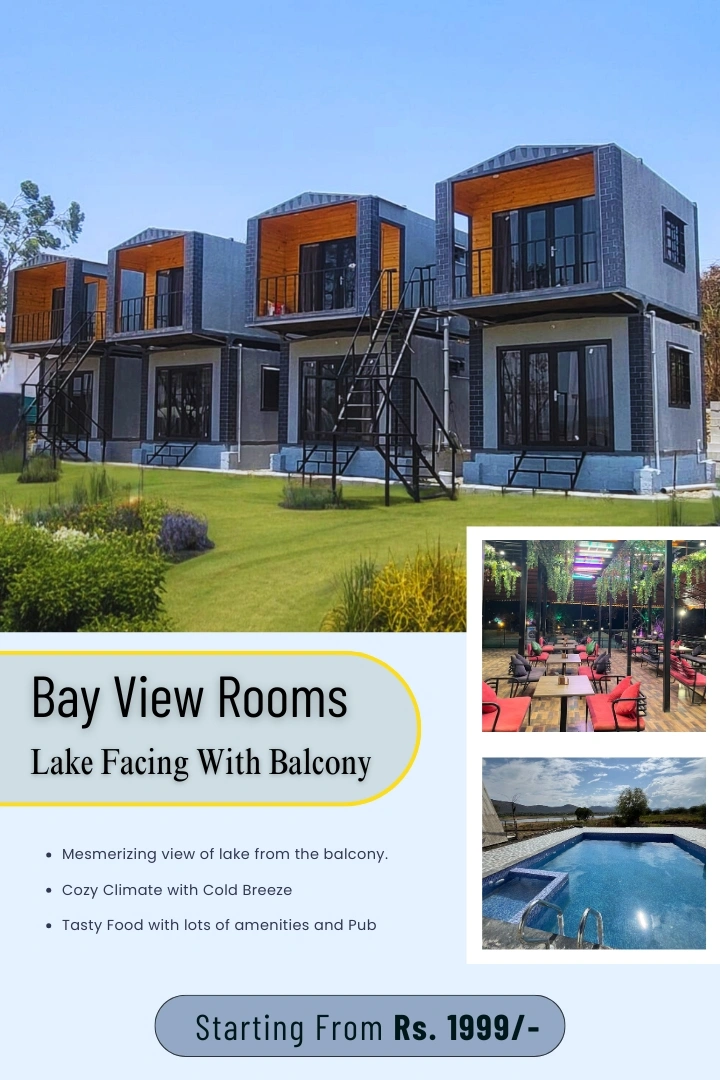 Couple friendly lake resort stay with bay view near Pune, Hinjewadi